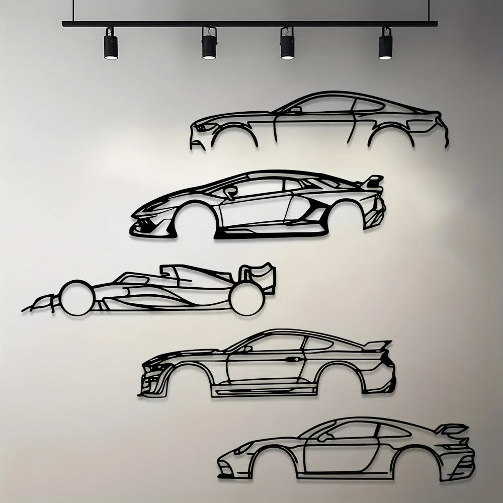 hot border metal line sports car car wall decoration hanging ornaments iron decorations Premium Iron Decorations Iron